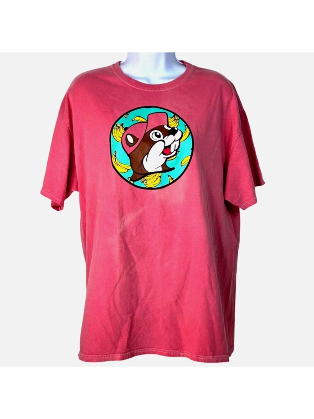 Bananas For Buc-ees Graphic Tee Soft Cotton Large Comfort Casual Store Mascot